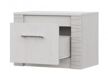 Тумба прикроватная SV-МЕБЕЛЬ (МС Гамма 20 К) Серия №4 Ясень анкор светлый / Сандал светлый