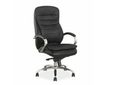 Кресло компьютерное SIGNAL Q-154 черный/кожа