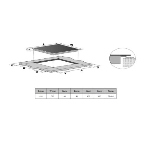 Поверхность электрическая WEISSGAUFF HV 431 B
