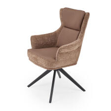 Стул HALMAR K611 коричневый/черный, поворотный