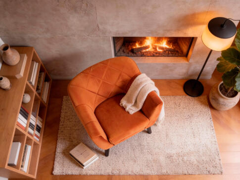 Кресло SIGNAL KARO 1 Velvet Bluvel 4215 корица/венге