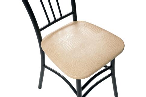 Стул ВВР Трилогия Бежевый Крокодил/черный, экокожа