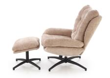 Комплект HALMAR PESTO (кресло+подставка для ног) бежевый Комплект HALMAR PESTO (кресло+подставка для ног) бежевый