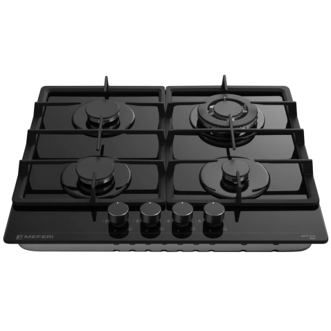 Варочная панель газовая MEFERI MGH604BK GLASS POWER
