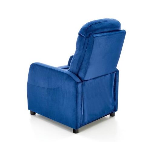 Кресло HALMAR FELIPE 2 раскладное, темно-синий/венге