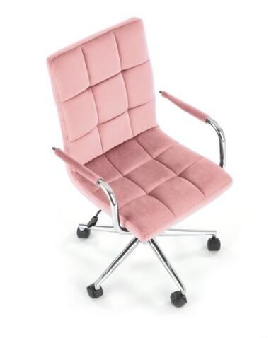 Кресло компьютерное HALMAR GONZO 4 розовый/хром