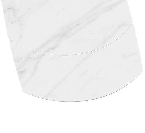 Стол Sheffilton SHT-T75 белый мрамор/черный