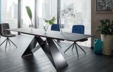 Стол обеденный SIGNAL WESTIN черный матовый 160-240/90