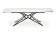 Стол обеденный HALMAR ALFREDO белый мрамор/черный 160-240/91