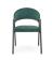 Стул HALMAR K473 темно-зеленый/черный