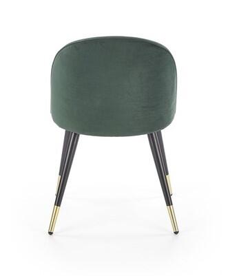 Стул HALMAR K315 зеленый/черный/золотой