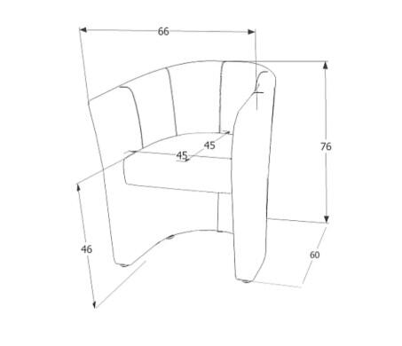 Кресло SIGNAL TM-1 Velvet Bluvel 19 черный/венге