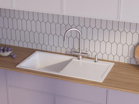 Смеситель для кухни Omoikiri Akita BN нержавеющая сталь