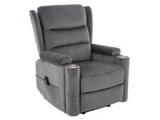 Кресло SIGNAL MINOS Velvet Bluvel 14 раскладное, серый