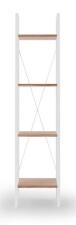 Стеллаж HALMAR NARVIK REG1 белый/дуб сонома