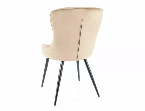 Стул SIGNAL LOTUS Velvet Bluvel 28 бежевый/черный