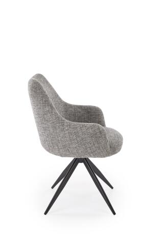 Стул HALMAR K564 серый/черный, поворотный