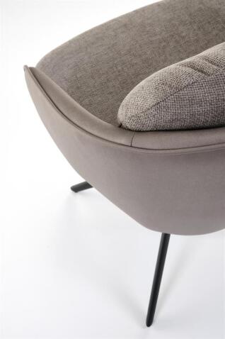 Стул HALMAR K554 серый/светло-серый/черный, поворотный