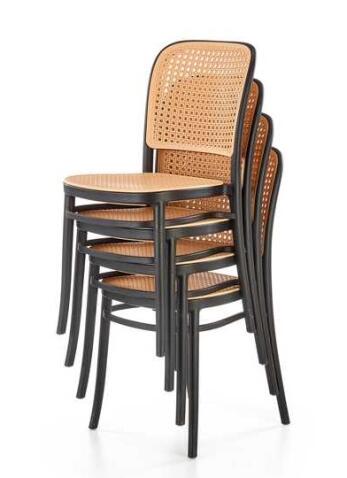 Стул HALMAR K483 натуральный/черный