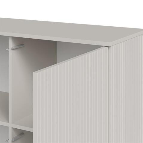 Комод HALMAR RANDOM 2 KM-2 кашемир/орех/черный