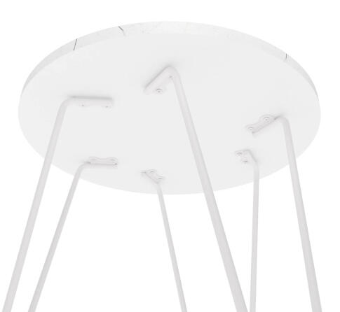 Стол журнальный Sheffilton SHT-CT79 белый мрамор/белый муар