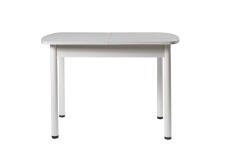 Стол ВВР Раздвижной пластиковый Мрамор марквина белый/Прямое белый, 110-150/70