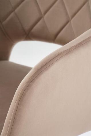 Стул HALMAR K535 бежевый/черный, поворотный