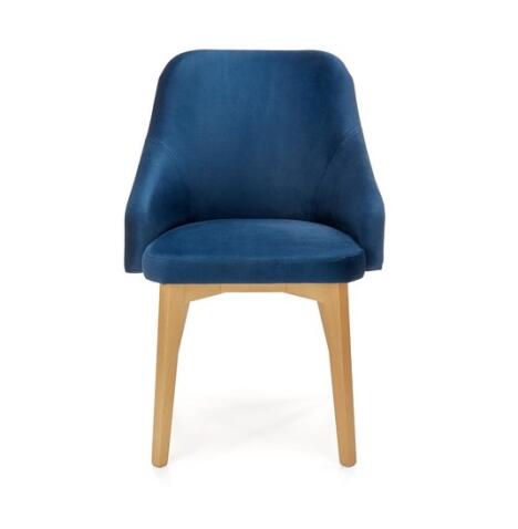 Стул HALMAR TOLEDO 2 Monolith 77 синий/дуб медовый
