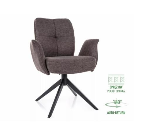 Стул SIGNAL WING Brego 40 капучино/черный, поворотный