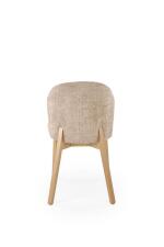 Стул HALMAR BASSO бежевый/дуб натуральный
