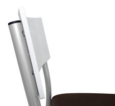 Стул барный Sheffilton SHT-S102 сереб./espresso/белая шагрень гл.