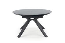 Стол обеденный HALMAR VERTIGO черный мрамор/черный 130-180/130