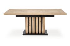 Стол обеденный HALMAR LAMELLO дуб артизан/черный 160-210/90