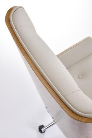 Кресло компьютерное HALMAR WEBSTER бежевый/орех