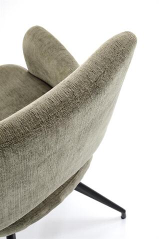 Стул HALMAR K542 оливковый/черный, поворотный