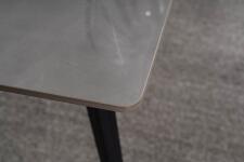 Стол обеденный SIGNAL IVY серый/черный 140/80