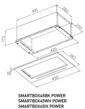 Вытяжка кухонная MEFERI SMARTBOX45IX POWER