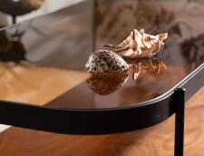 Стол журнальный SIGNAL PRIMA A орех/черный мат 120/58