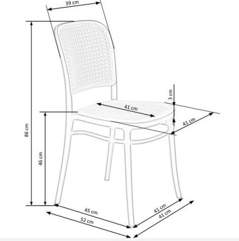 Стул HALMAR K483 натуральный/черный
