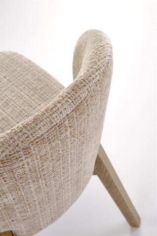 Стул HALMAR BASSO бежевый/орех светлый