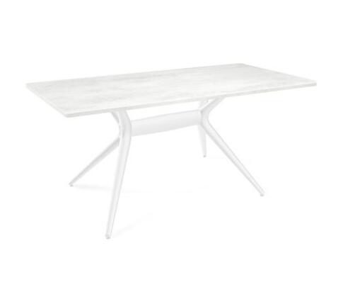 Стол Sheffilton SHT-TU30-2/TT 120/80 артикул SHT-CП07 белый/бетон голубой