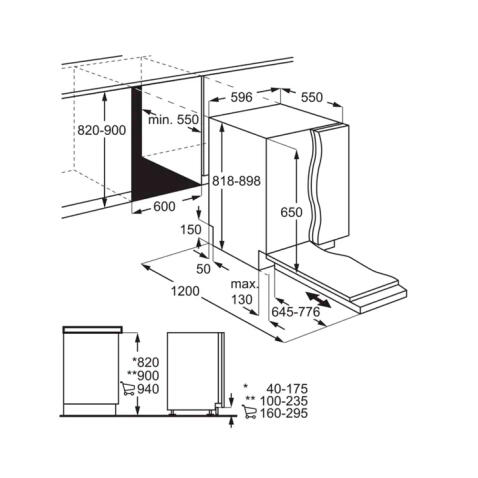 Посудомоечная машина встраиваемая ELECTROLUX EES848200L