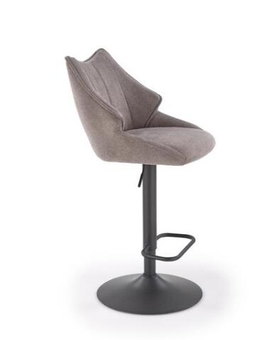 Стул барный HALMAR H122 серый/черный
