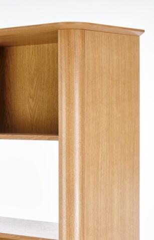 Стеллаж HALMAR SMART REG1 дуб натуральный/черный