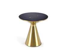 Стол журнальный HALMAR TRIBECA черный мрамор/золотой