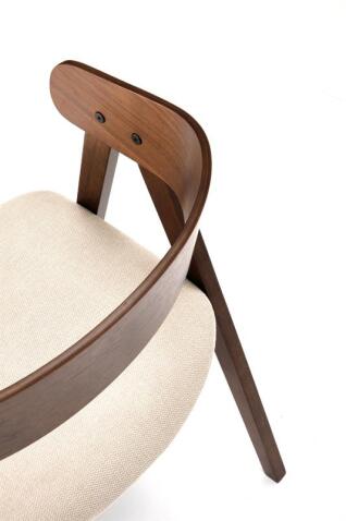 Стул HALMAR K562 бежевый/орех