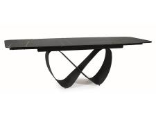 Стол обеденный SIGNAL INFINITY Ceramic Azario black черный/черный мат 160-240/95 Стол обеденный SIGNAL INFINITY Ceramic Azario black черный/черный мат 160-240/95