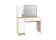 Стол туалетный ДСВ (МС Софи) СМС 1100.1 Сонома/Белый