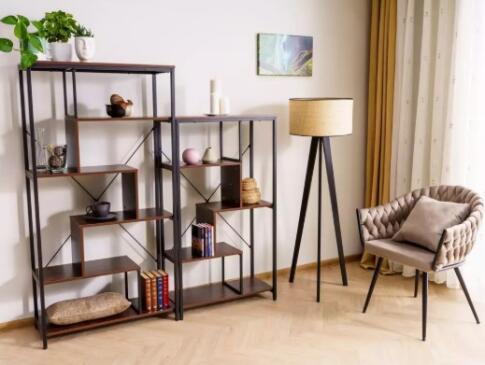 Стеллаж SIGNAL NET A орех/черный 163/85