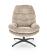 Кресло HALMAR DARIO бежевый/черный